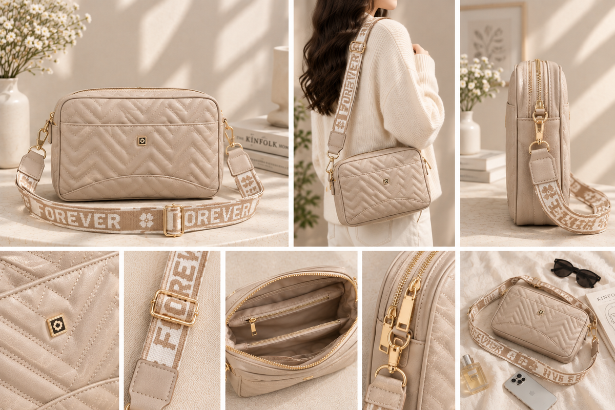 Stylish women's crossbody handbag in assorted colors